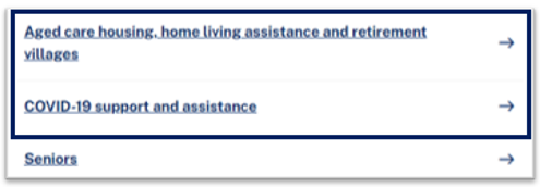 Additional links showing page titles provide a more friendly user experience.